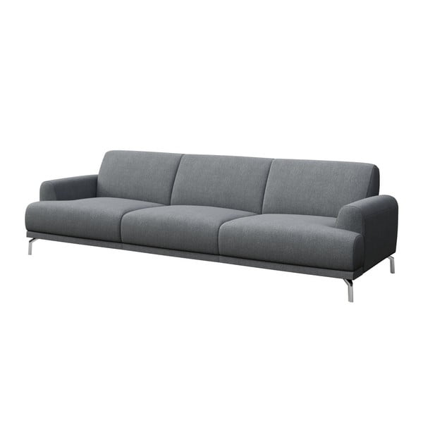 Šviesiai pilka sofa MESONICA Puzo, 240 cm-image-2