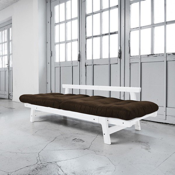 Sofa lova "Karup Step" balta/šoko ruda-image-3