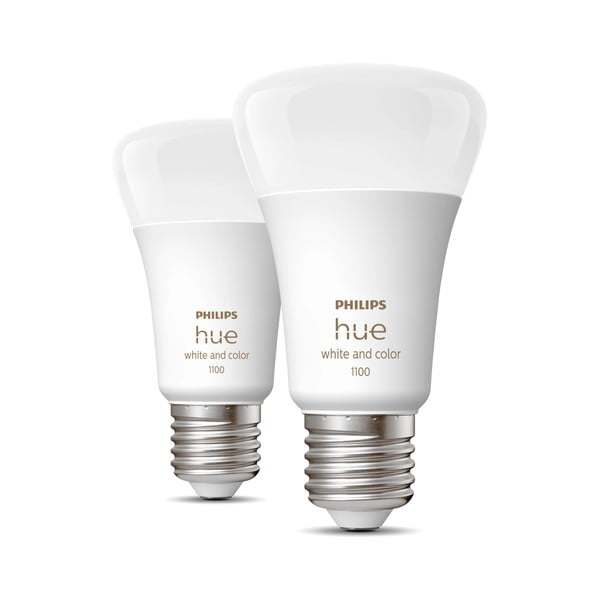 LED lemputės 2 vnt. 11 W E27, White and color ambiance – Philips Hue