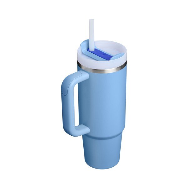 Mėlynos spalvos iš nerūdijančio plieno su šiaudeliu termosas 890 ml Quencher H2.O FlowState™ Tumbler Blue Sky – Stanley-image-2