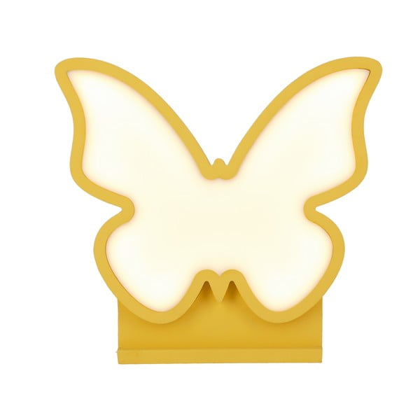 Geltonos spalvos vaikiška lempa Butterfly - Candellux Lighting