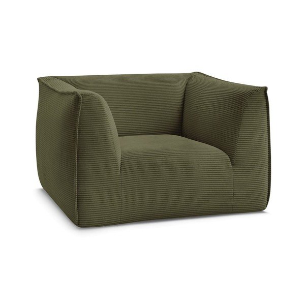 Žalios spalvos krėslas iš kordinio velveto Giorgia – Bobochic Paris