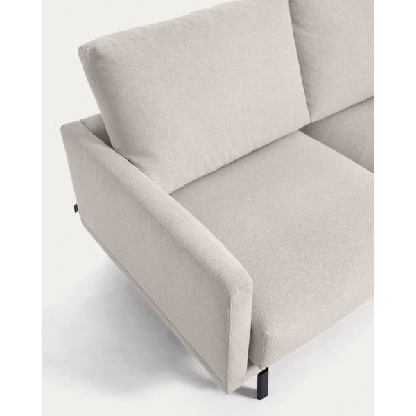 Smėlio spalvos iš šenilinio audinio sofa 334 cm Galene – Kave Home-image-4