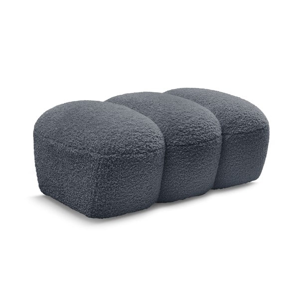 Tamsiai pilkos spalvos iš boucle taburetė Hippolyte – Bobochic Paris-image-3