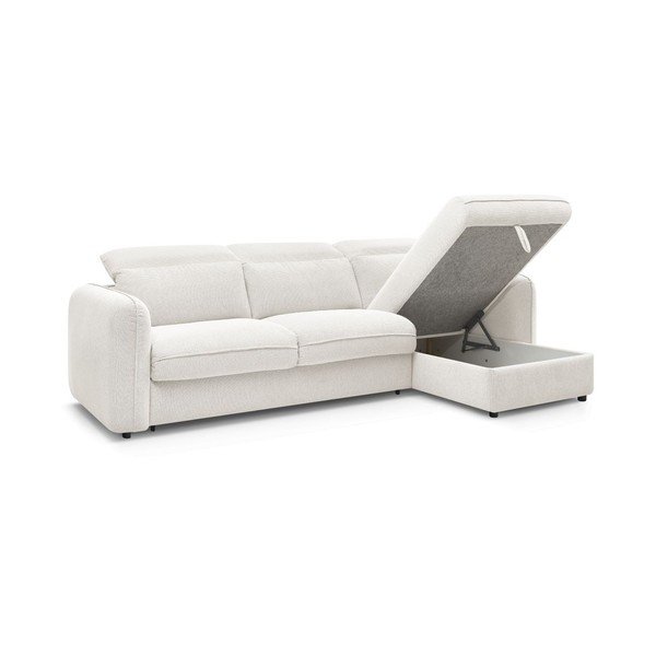 Baltos spalvos kampinė sofa Achille – Bobochic Paris-image-4