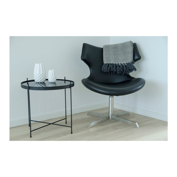 Juodai baltas pledas House Nordic Cort, 170 x 130 cm-image-1