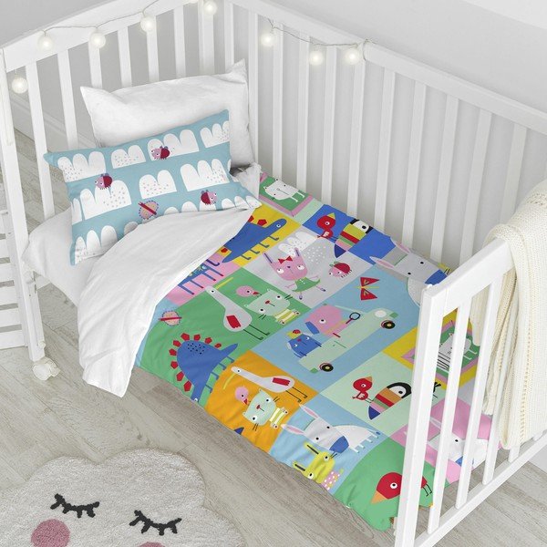 Medvilninė vaikiška patalynė Moshi Moshi Patchwork, 100 x 120 cm-image-4