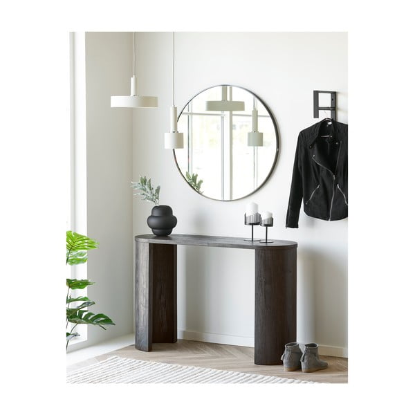 Juodos spalvos iš stiklo  vaza (aukštis 20 cm) Vera – House Nordic-image-3