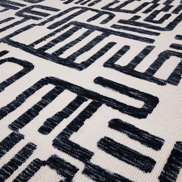 Kilimas juodos ir baltos spalvos 200x290 cm Mason – Asiatic Carpets-image-1