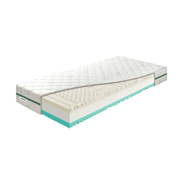 Kietas / vidutinio kietumo putų dvipusis čiužinys 160x200 cm BonRelax HR VISCO - BENAB-image-2