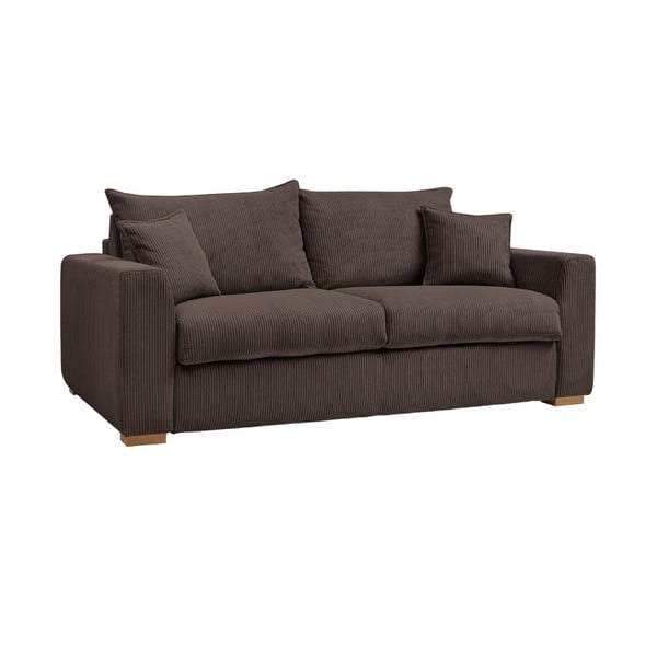 Iš kordinio velveto sulankstoma sofa rudos spalvos 225 cm Augustin – Bobochic Paris-image-3