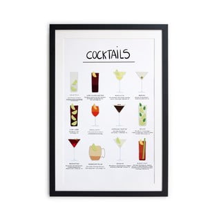 Įrėmintas plakatas Really Nice Things Cocktail, 65 x 45 cm
