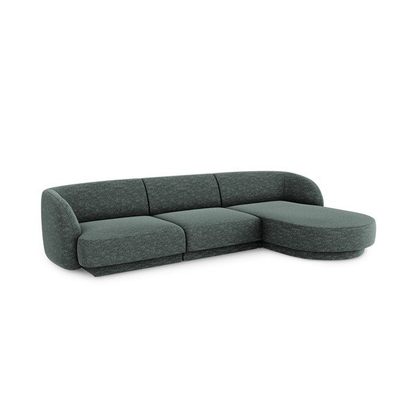 Tamsiai žalia kampinė sofa (dešinysis kampas) Miley - Micadoni Home-image-2