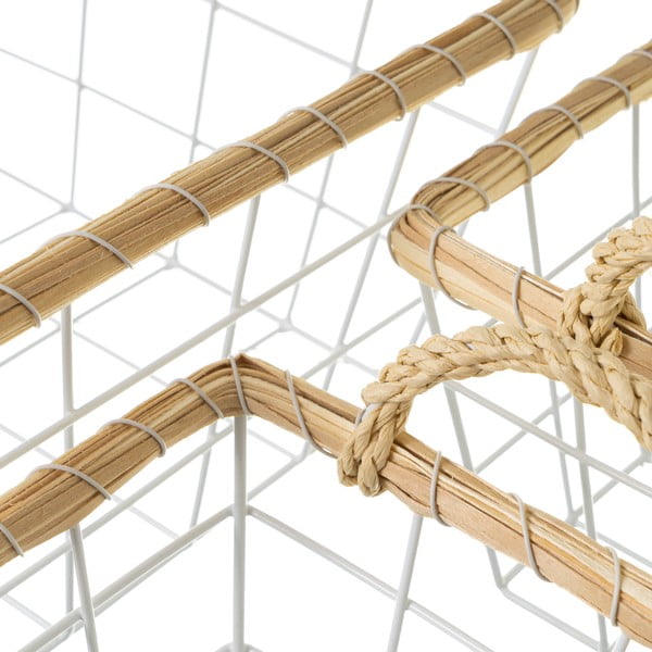 Vielinių metalinių krepšių rinkinys 6 vnt. - Casa Selección-image-4