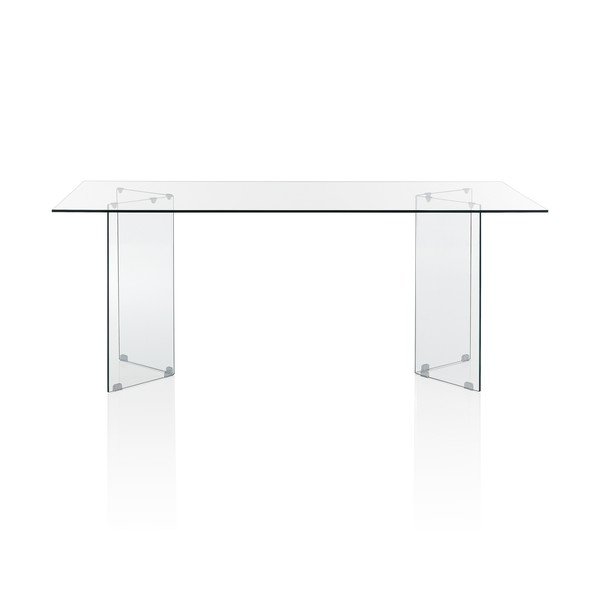 Iš stiklo valgomojo stalas 90x180 cm Kaya – Tomasucci-image-3