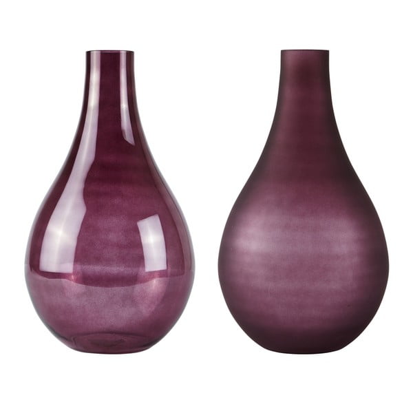 2 bordo spalvos vazų rinkinys "Villa Collection