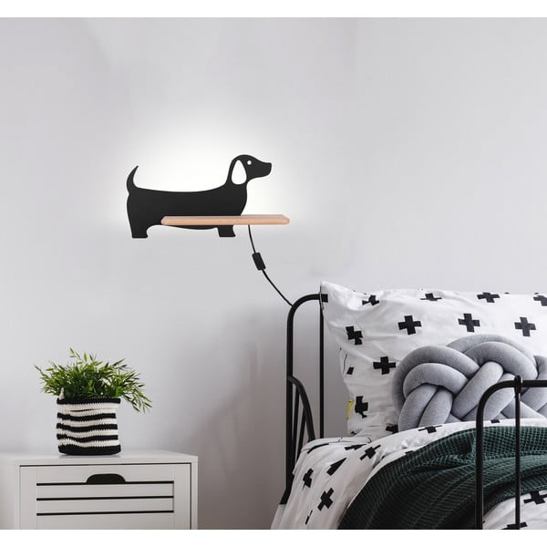 Juodas vaikiškas šviestuvas Dog - Candellux Lighting-image-1