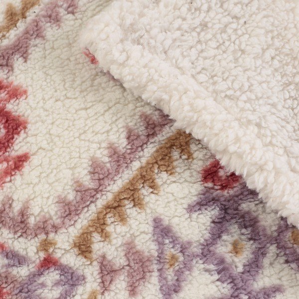 Natūralios spalvos antklodė ir pledas 240x200 cm Navajo Fleece – Catherine Lansfield-image-3