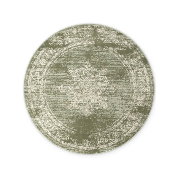 Žalios spalvos apvalios formos kilimas ø 120 cm Gloria Lydia – Hanse Home