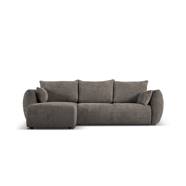 Kampinė sofa pilkos spalvos (su kairiuoju kampu) Matera – Cosmopolitan Design
