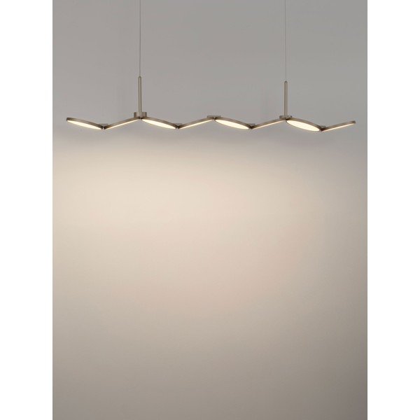 Matinės auksinės spalvos iš aliuminio kabantis šviestuvas LED su pritemdymo funkcija Vea – Nova Luce-image-4
