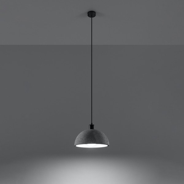 Kabantis šviestuvas pilkos spalvos ø 30 cm Gonzo – Sollux-image-1