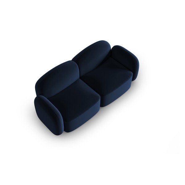 Sofa mėlynos spalvos iš velveto 194 cm Blair – Micadoni Home-image-3