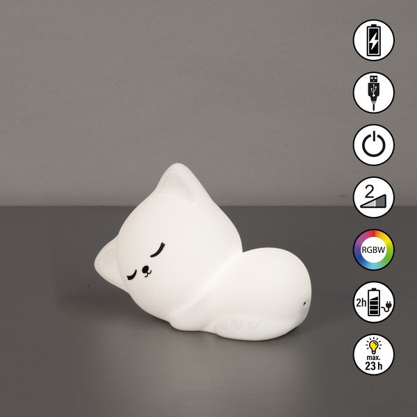 Baltos spalvos vaikiška naktinė lemputė Mia – Fischer & Honsel-image-3