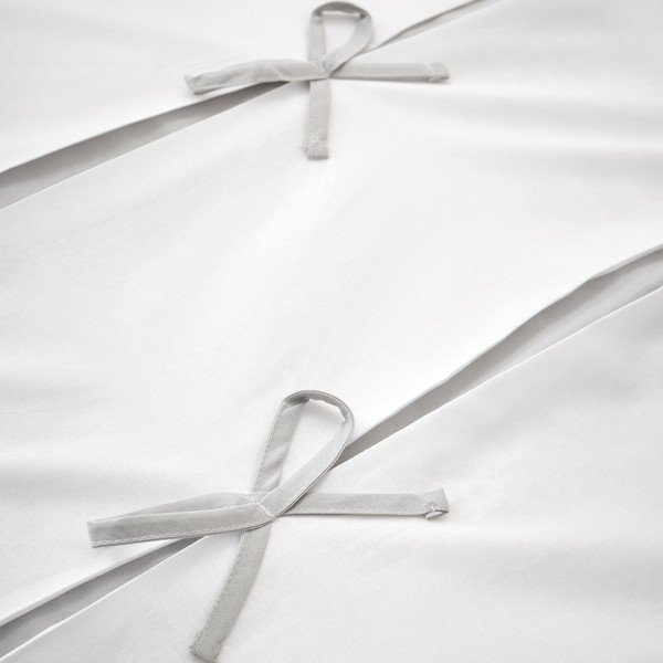 Baltos spalvos/pilkos spalvos dvigulė/itin ilga patalynė 230x220 cm Milo Bow – Catherine Lansfield-image-3