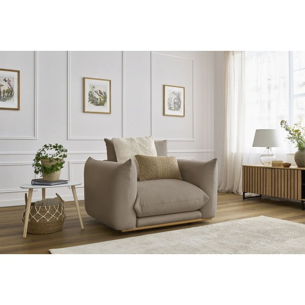 Krėslas smėlio spalvos Ernest – Bobochic Paris-image-1