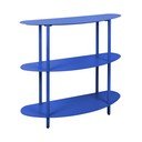 Mėlynos spalvos iš metalo pastatoma lentyna 90x82x28 cm Cool Retro – Leitmotiv