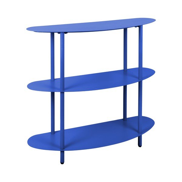 Mėlynos spalvos iš metalo pastatoma lentyna 90x82x28 cm Cool Retro – Leitmotiv