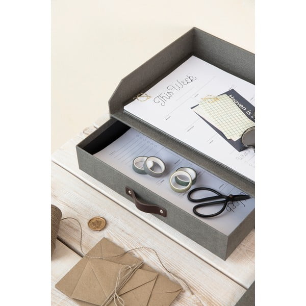 Biuro organizatorius iš kartono į stalčių/dokumentams Walter – Bigso Box of Sweden-image-1