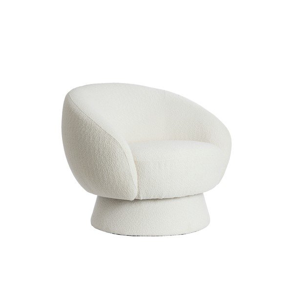 Iš boucle krėslas kreminės spalvos Avoria – Light & Living