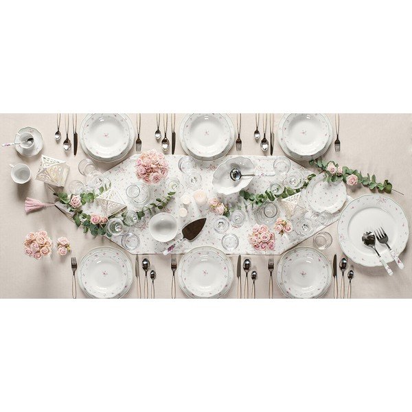 Balta porcelianė cukrinė Brandani Nonna Rosa-image-1