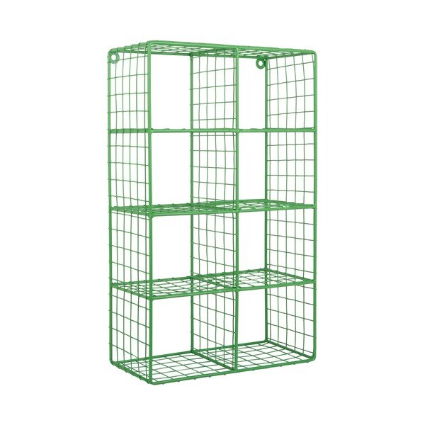 Žalios spalvos iš plieno kelių aukštų sieninė lentyna 30 cm Reja – PT LIVING-image-2
