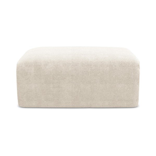 Kreminės spalvos taburetė iš šenilinio audinio Kona – Makamii