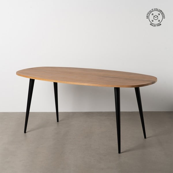Iš mango masyvo valgomojo stalas 90x180 cm Mahón – Ixia-image-2