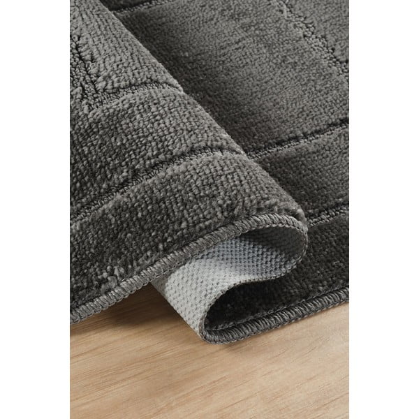 Antracito spalvos vonios kilimėliai 2 vnt. 50x80 cm Cerceve – Foutastic-image-2