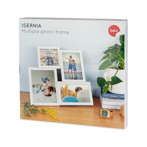 Baltas nuotraukų rėmelis 4 nuotraukoms Balvi Isernia-image-1