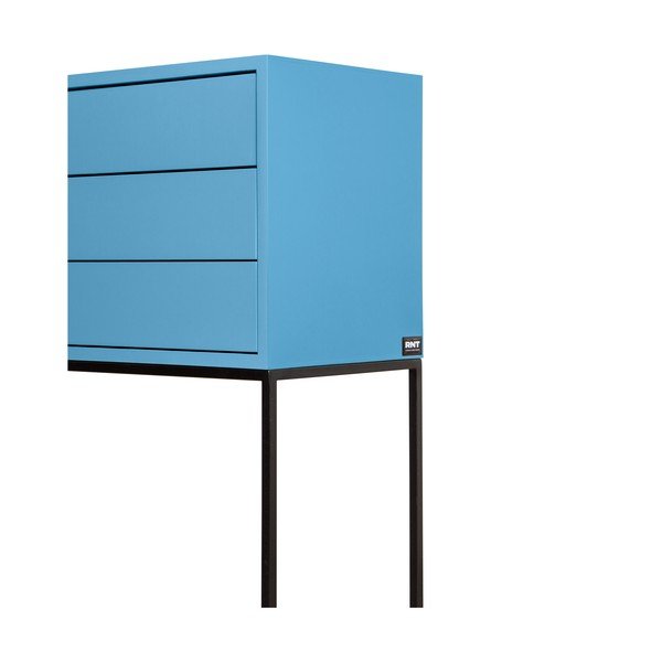 Žema šoninė spintelė šviesiai mėlynos spalvos 113x88,5 cm Scott – Really Nice Things-image-3