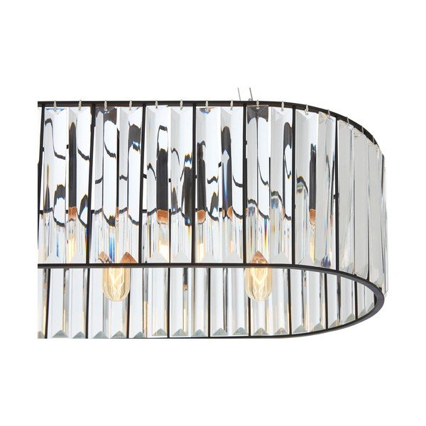 Iš metalo kabantis šviestuvas su stiklo gaubtu Akiko – Premier Housewares-image-4