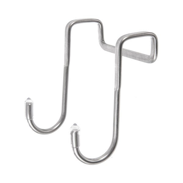 Pakabinami sidabrinės spalvos iš nerūdijančio plieno kabliai 2 vnt. – Orion