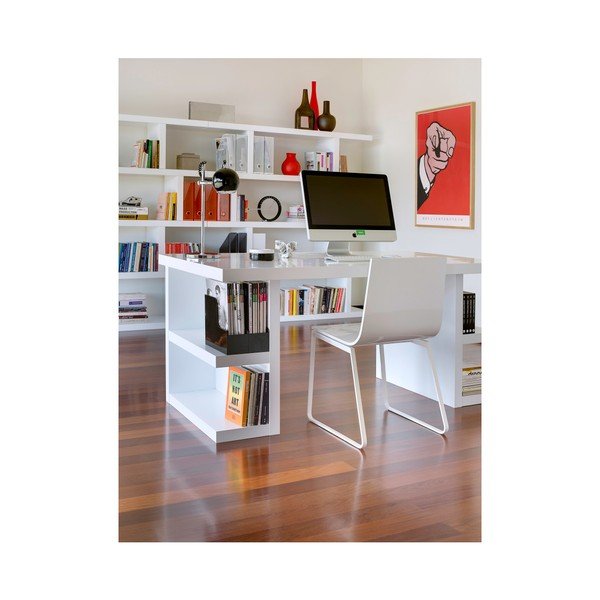 "TemaHome" daugiafunkcinis baltas darbo stalas, 180 cm ilgio-image-1