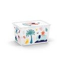 Baltos spalvos iš plastiko vaikiška daiktadėžė 55x39x31 cm C Box Style – KIS