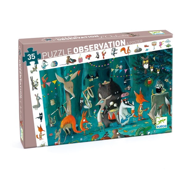 Vaikų dėlionė Djeco Observation Forest Orchestra