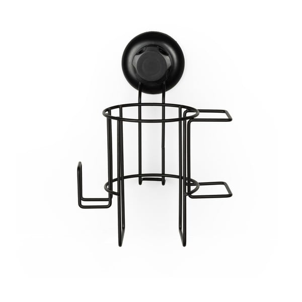 Juodas sieninis laikiklis plaukų džiovintuvui Compactor Bestlock-image-4