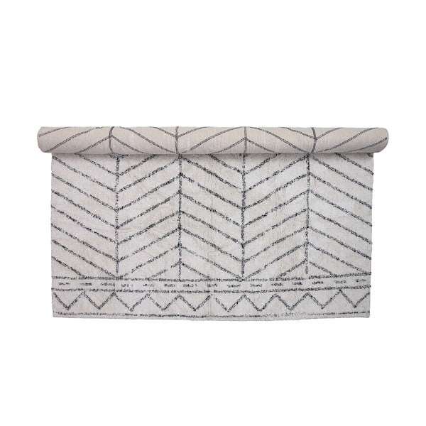 Šviesiai pilkas kilimas Bloomingville Cotton, 200 x 300 cm-image-3