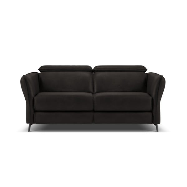 Sofa juodos spalvos iš odos 103 cm Hubble – Windsor & Co Sofas