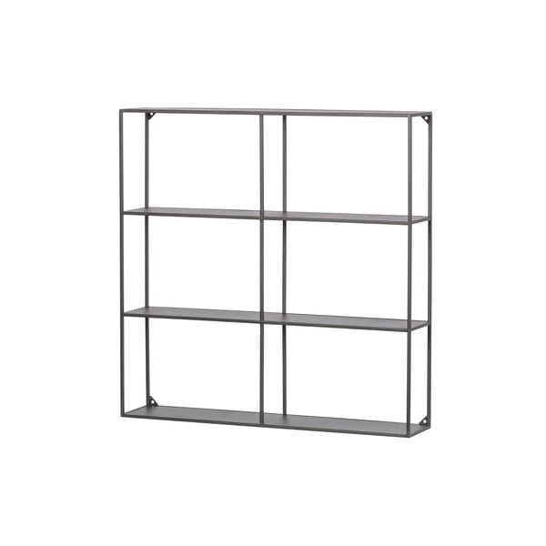 Kelių aukštų sieninė lentyna juodos spalvos iš metalo Meert – WOOOD-image-1